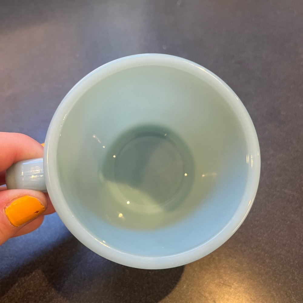Fire King Turquoise Mug - Picture 4 of 6